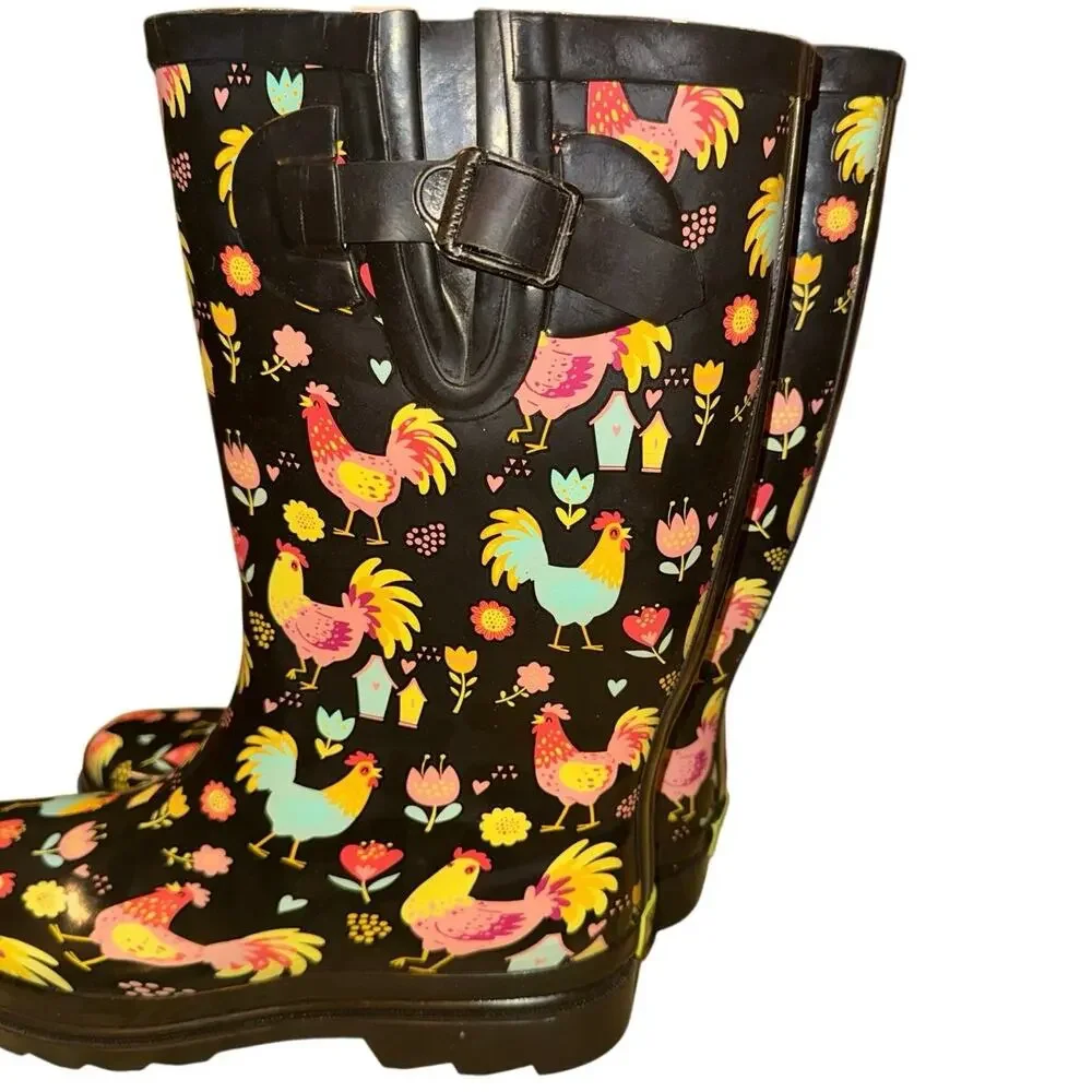 WESTERN CHIEF Cheery Chick Rainboots Size US 10 / Eur 40 New without Tag / Box